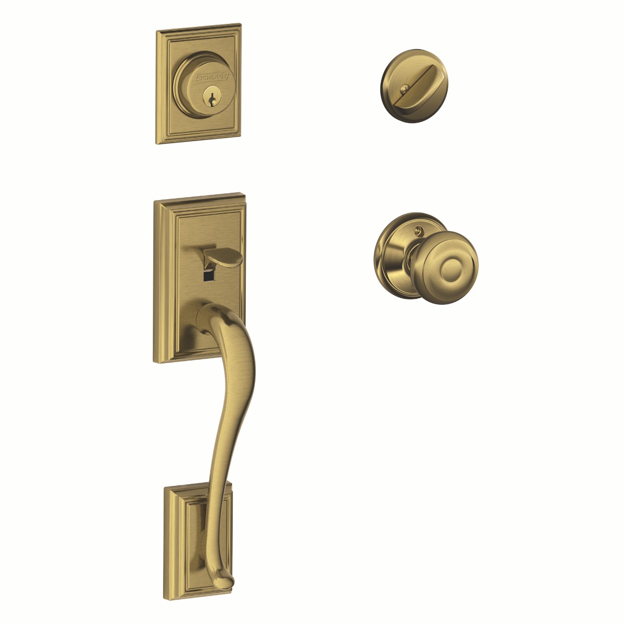 Single Cylinder Handleset and Georgian Knob