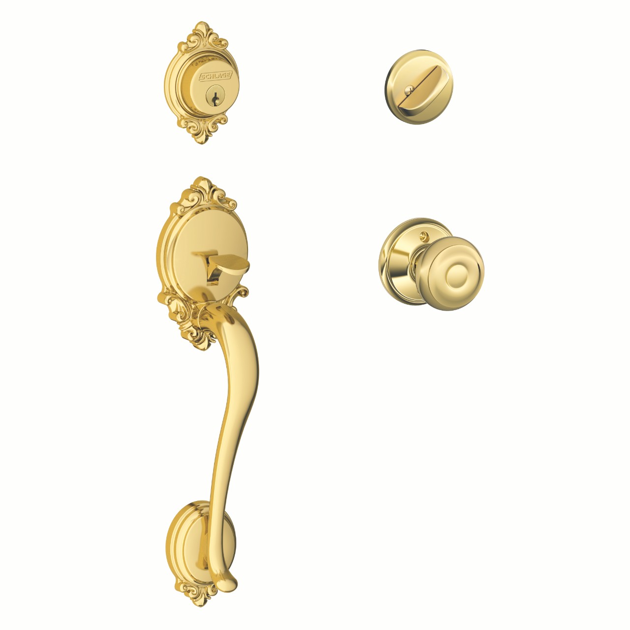 Single Cylinder Handleset and Georgian Knob
