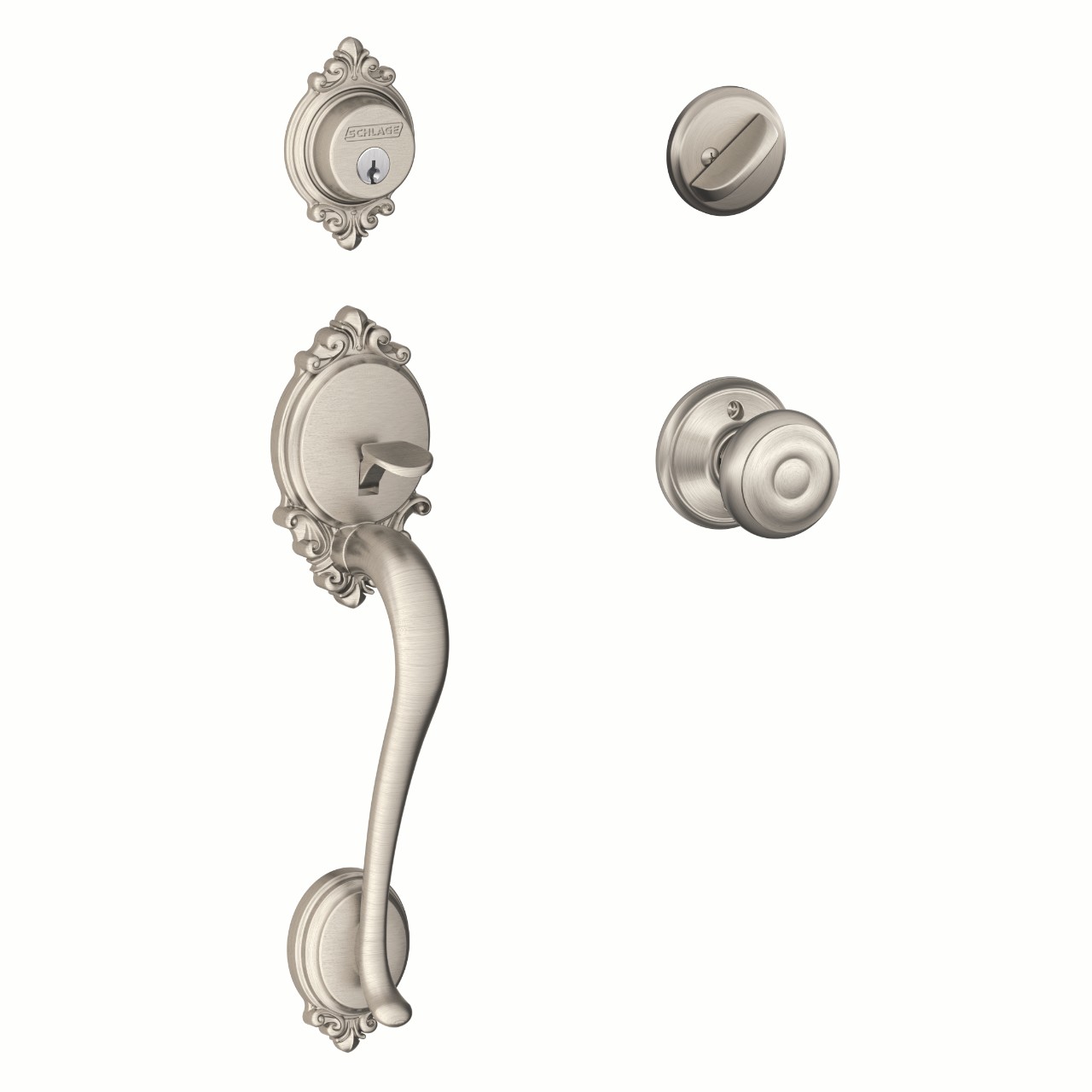 Single Cylinder Handleset and Georgian Knob