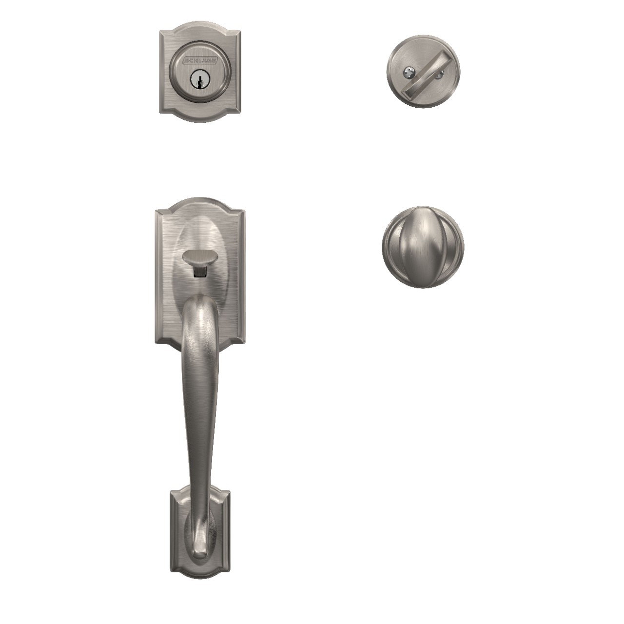 Single Cylinder Handleset and Siena Knob