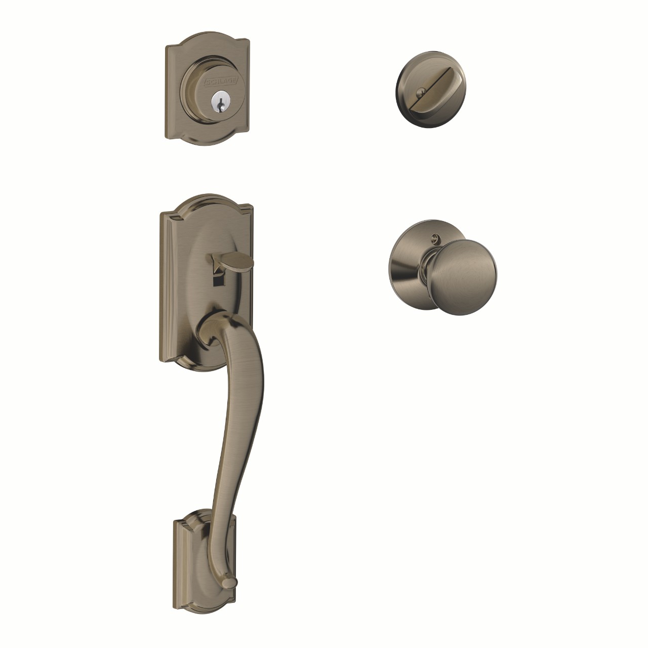 Single Cylinder Handleset and Plymouth Knob
