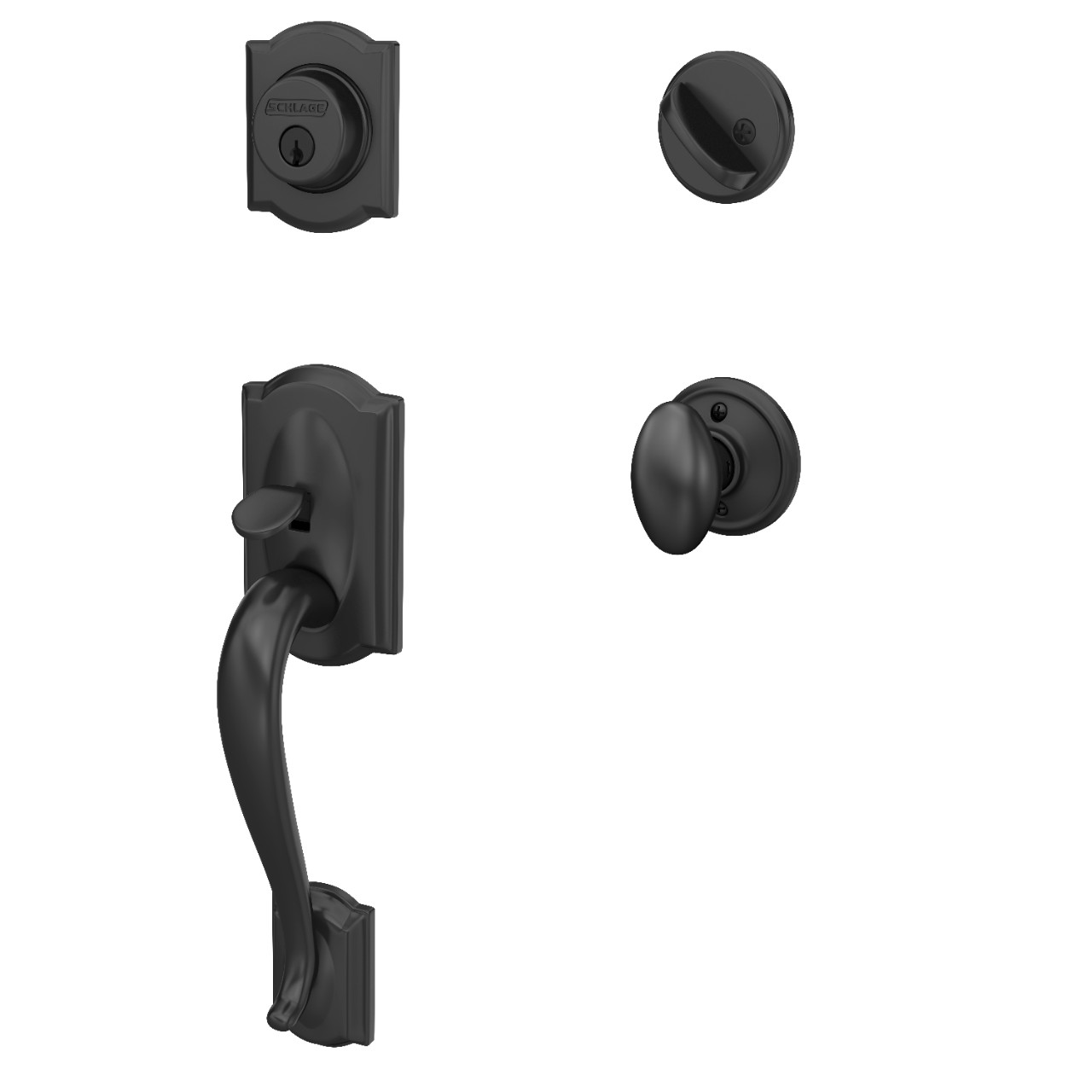 Single Cylinder Handleset and Siena Knob