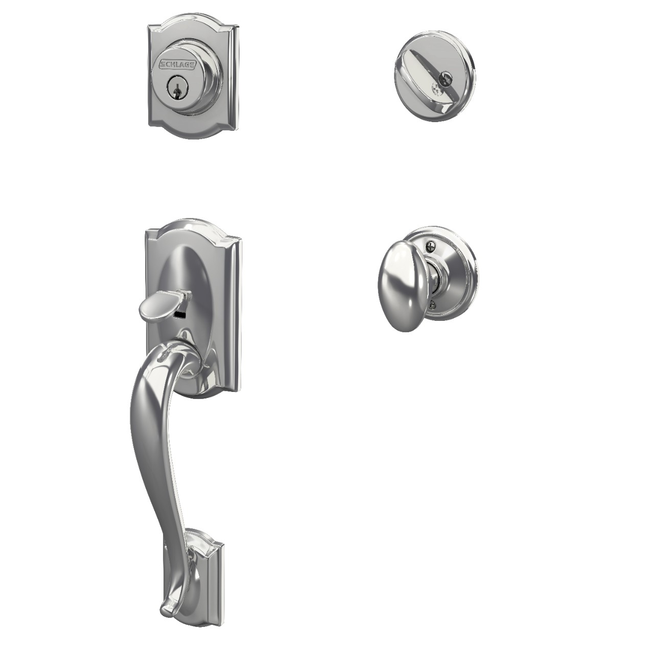 Single Cylinder Handleset and Siena Knob
