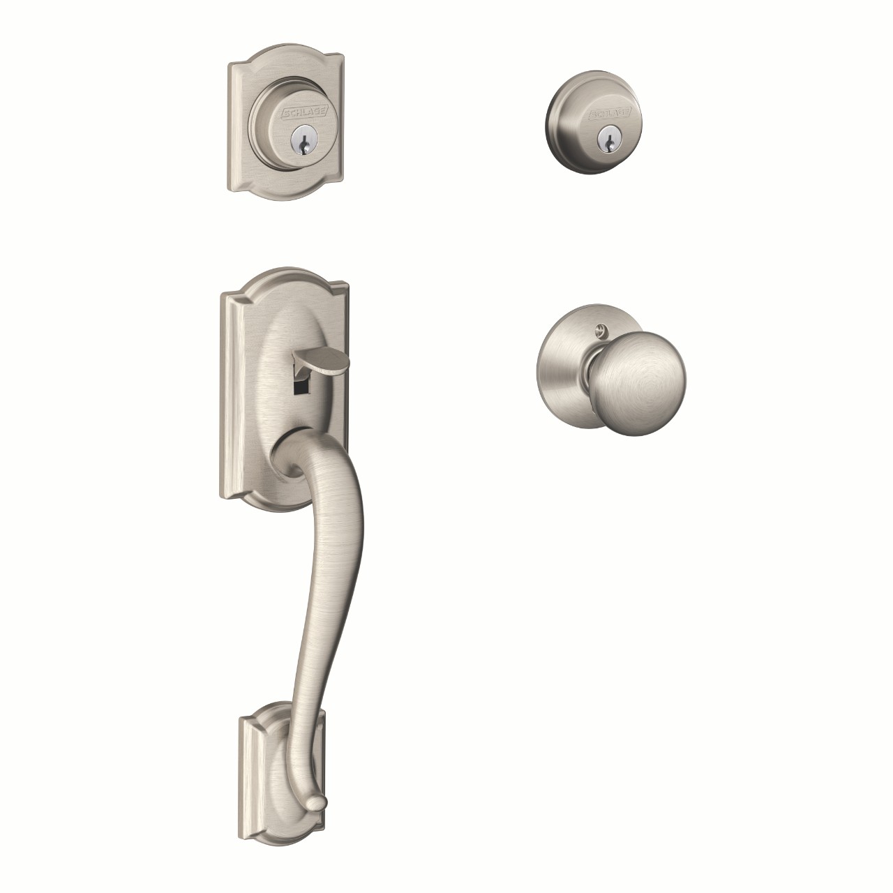 Double Cylinder Handleset and Plymouth Knob