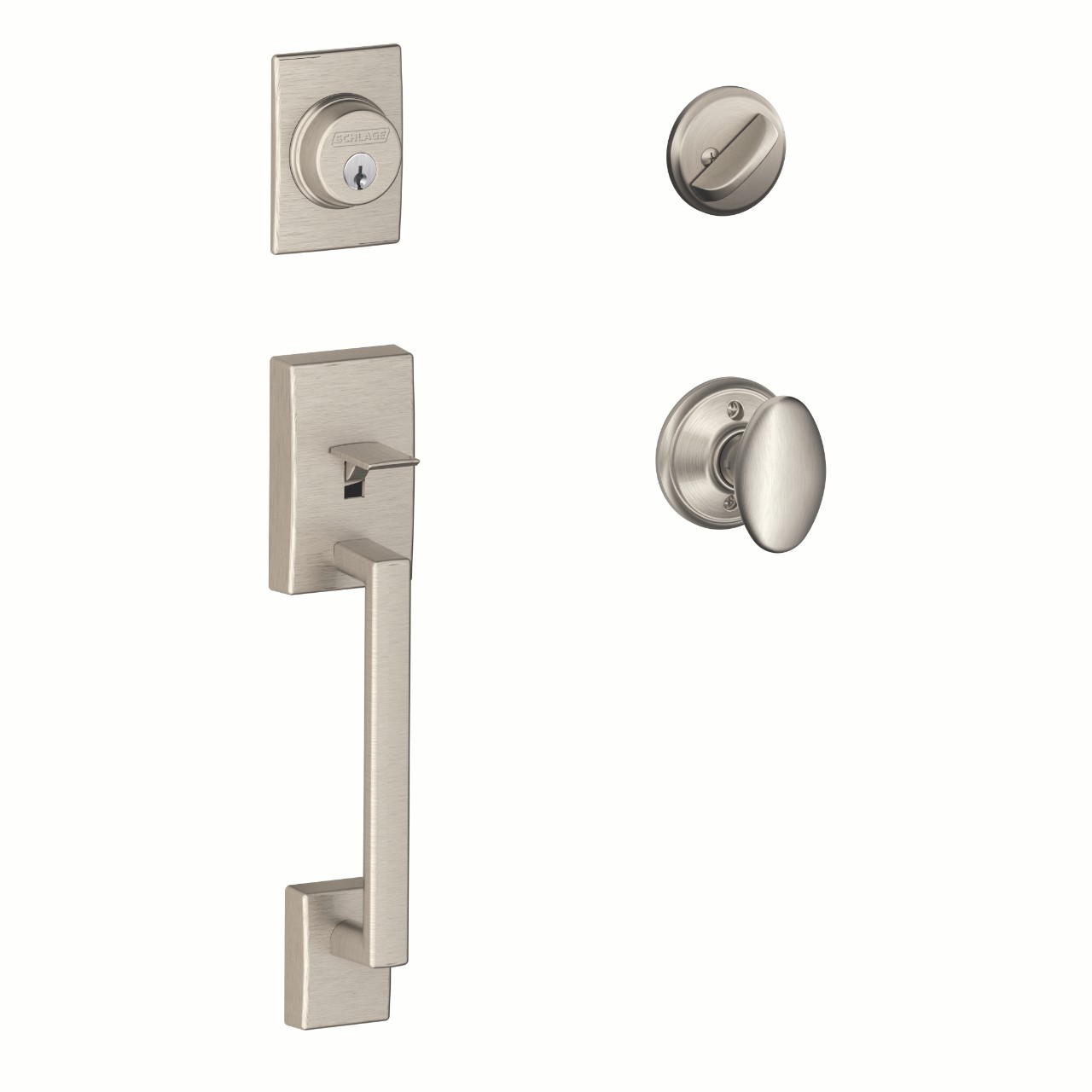 Single Cylinder Handleset and Siena Knob
