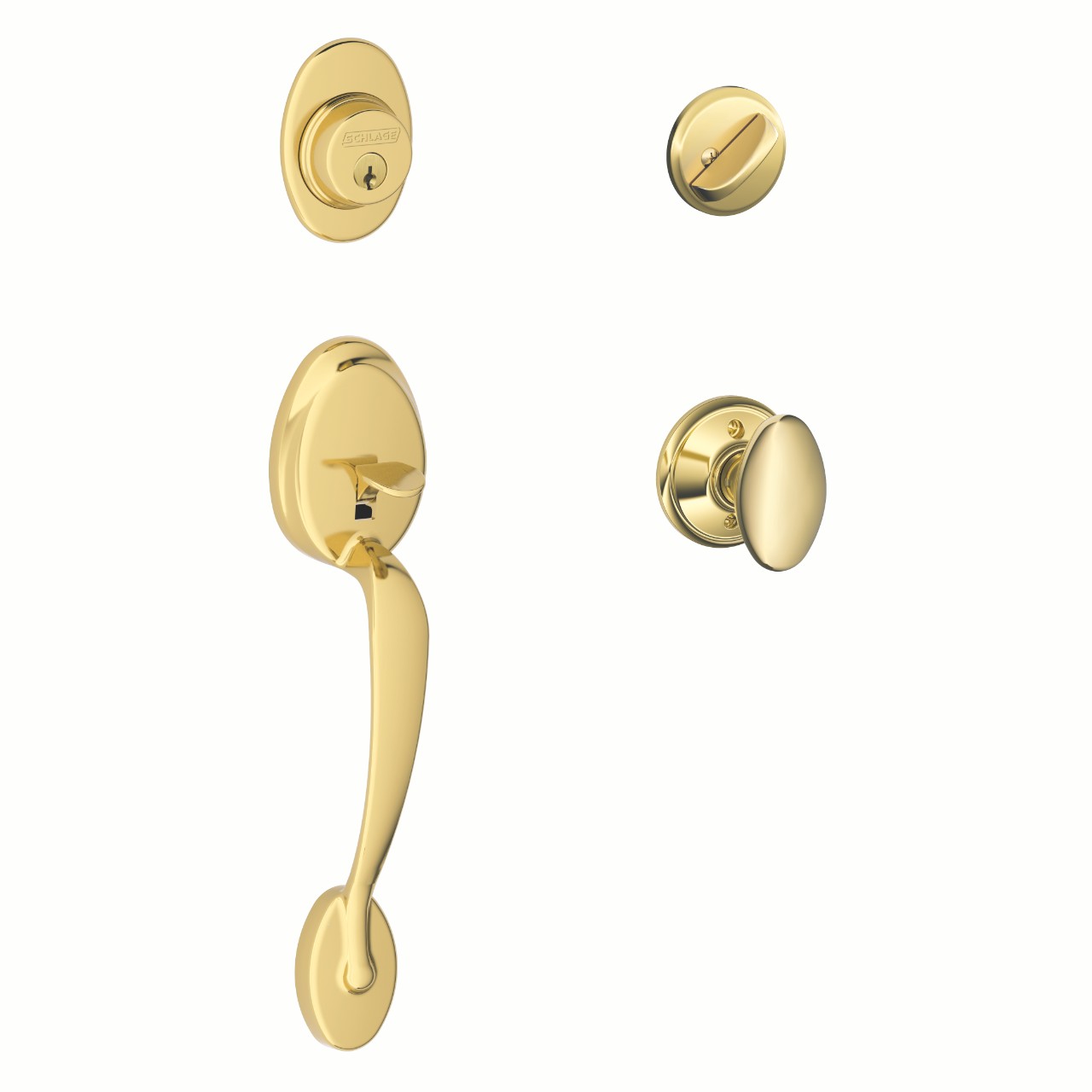 Single Cylinder Handleset and Siena Knob