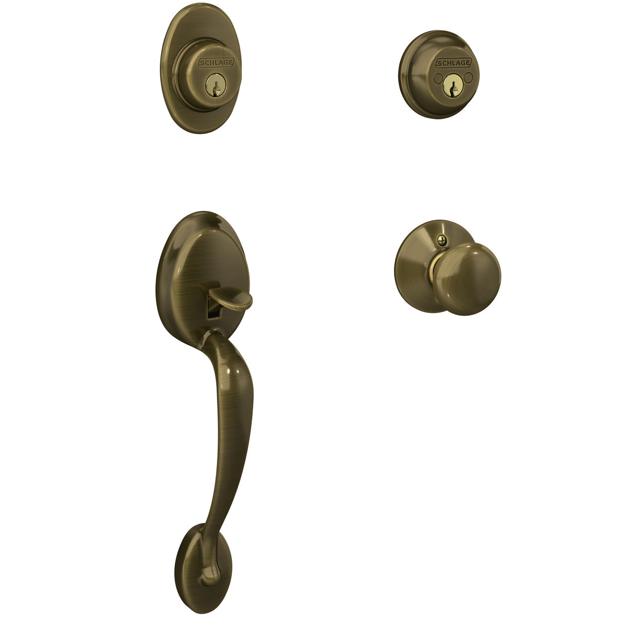 Double Cylinder Handleset and Knob