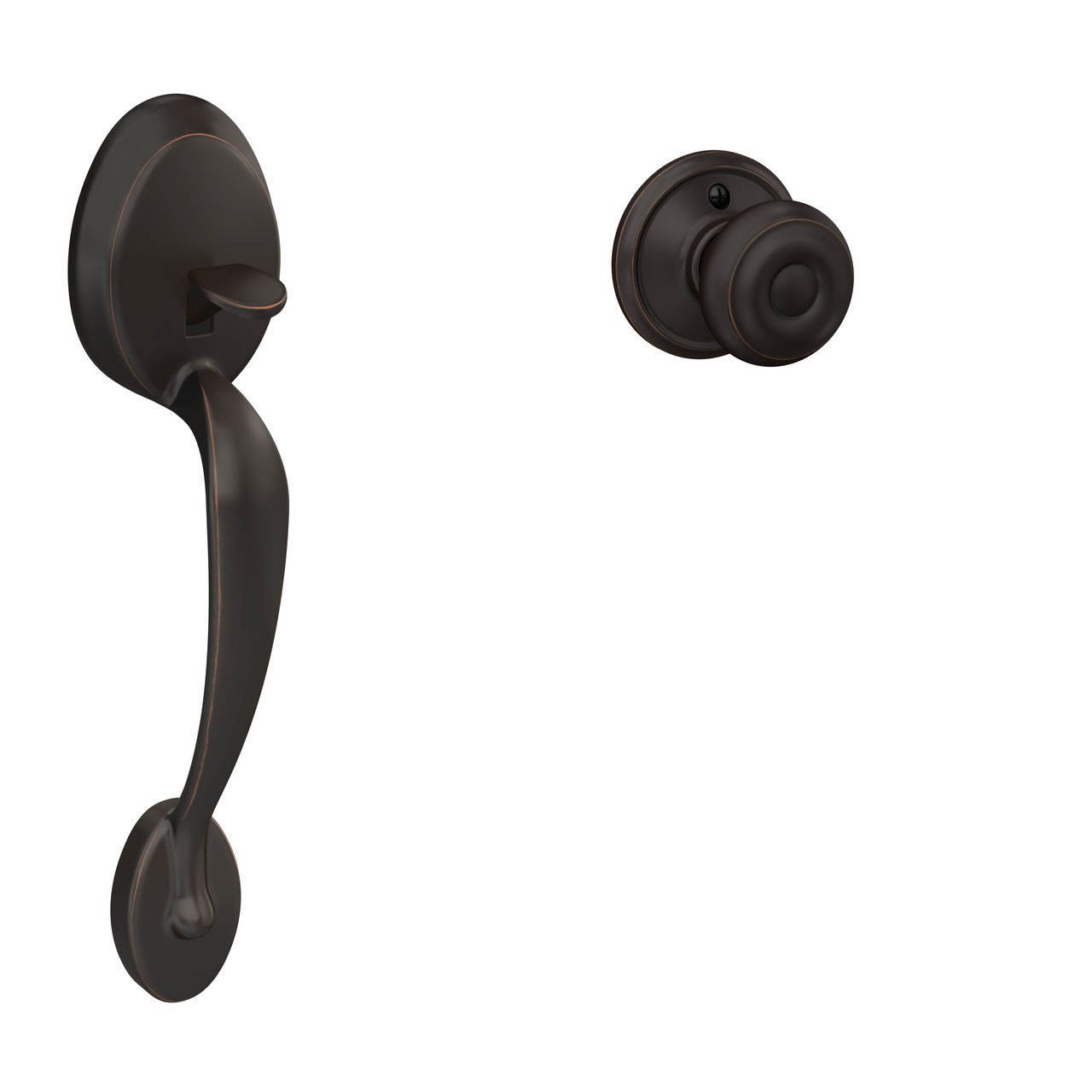 Front Entry Handle and Georgian Knob