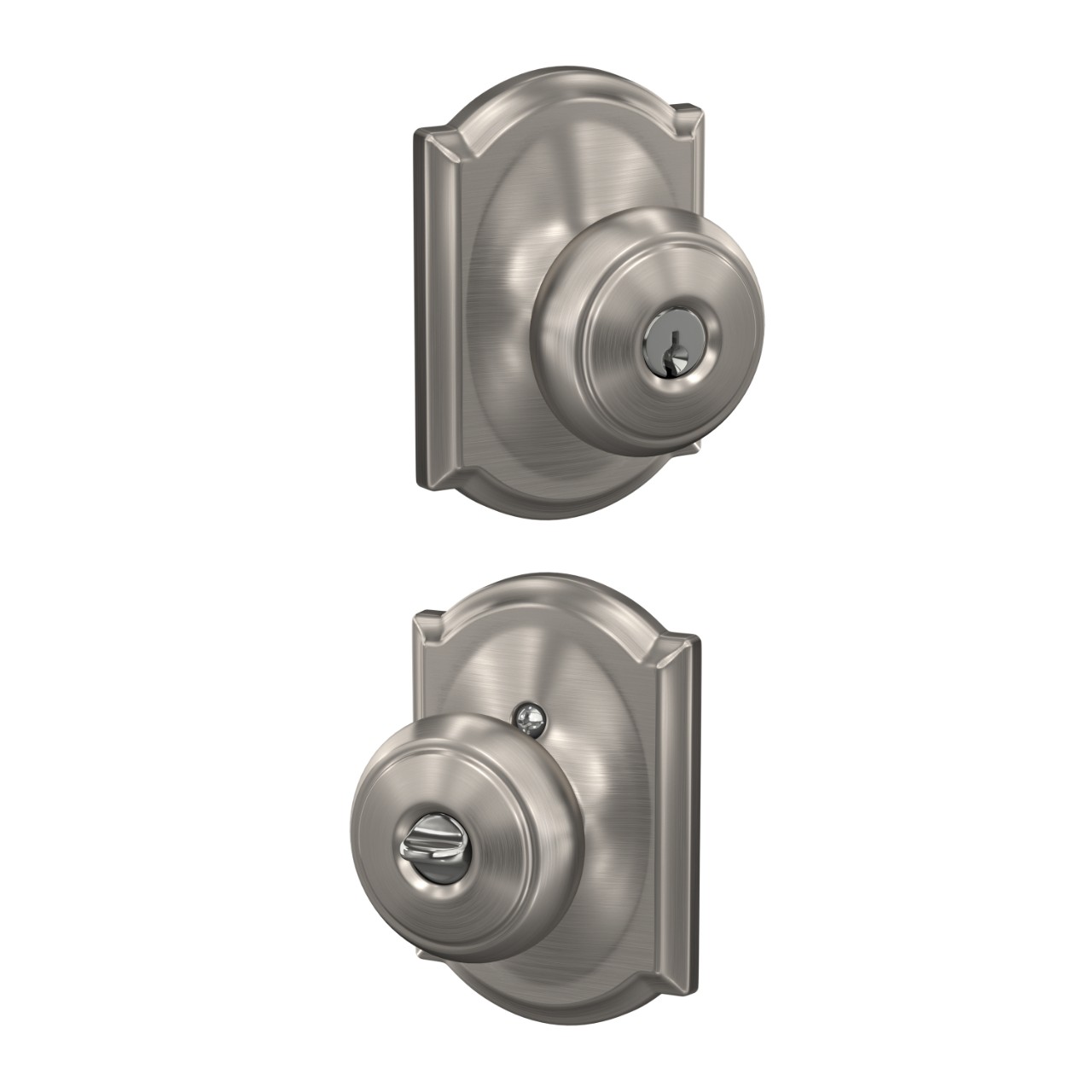 Andover Knob Keyed Entry Lock with Camelot Trim