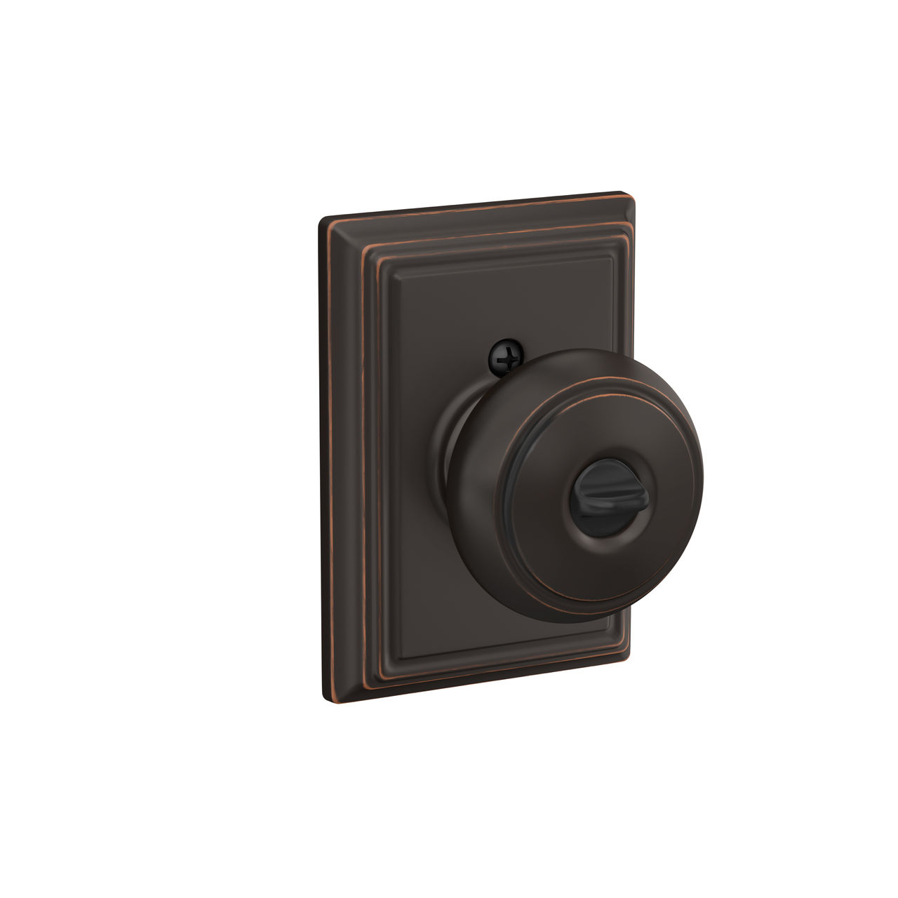 Andover Knob Keyed Entry Lock with Addison Trim