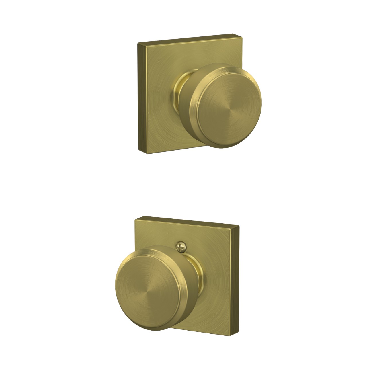 Bowery Knob Hall & Closet Lock with Collins Trim