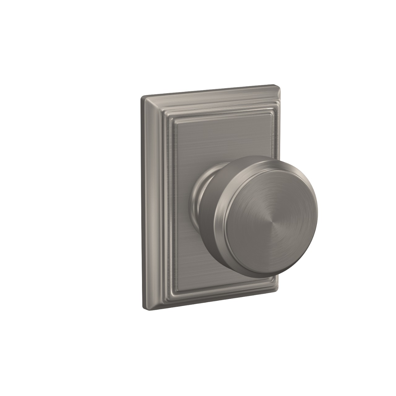 Bowery Knob Hall & Closet Lock with Addison Trim