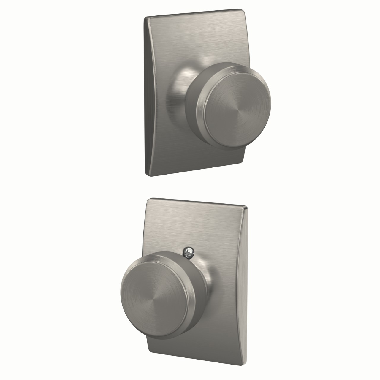 Bowery Knob Hall & Closet Lock with Century Trim