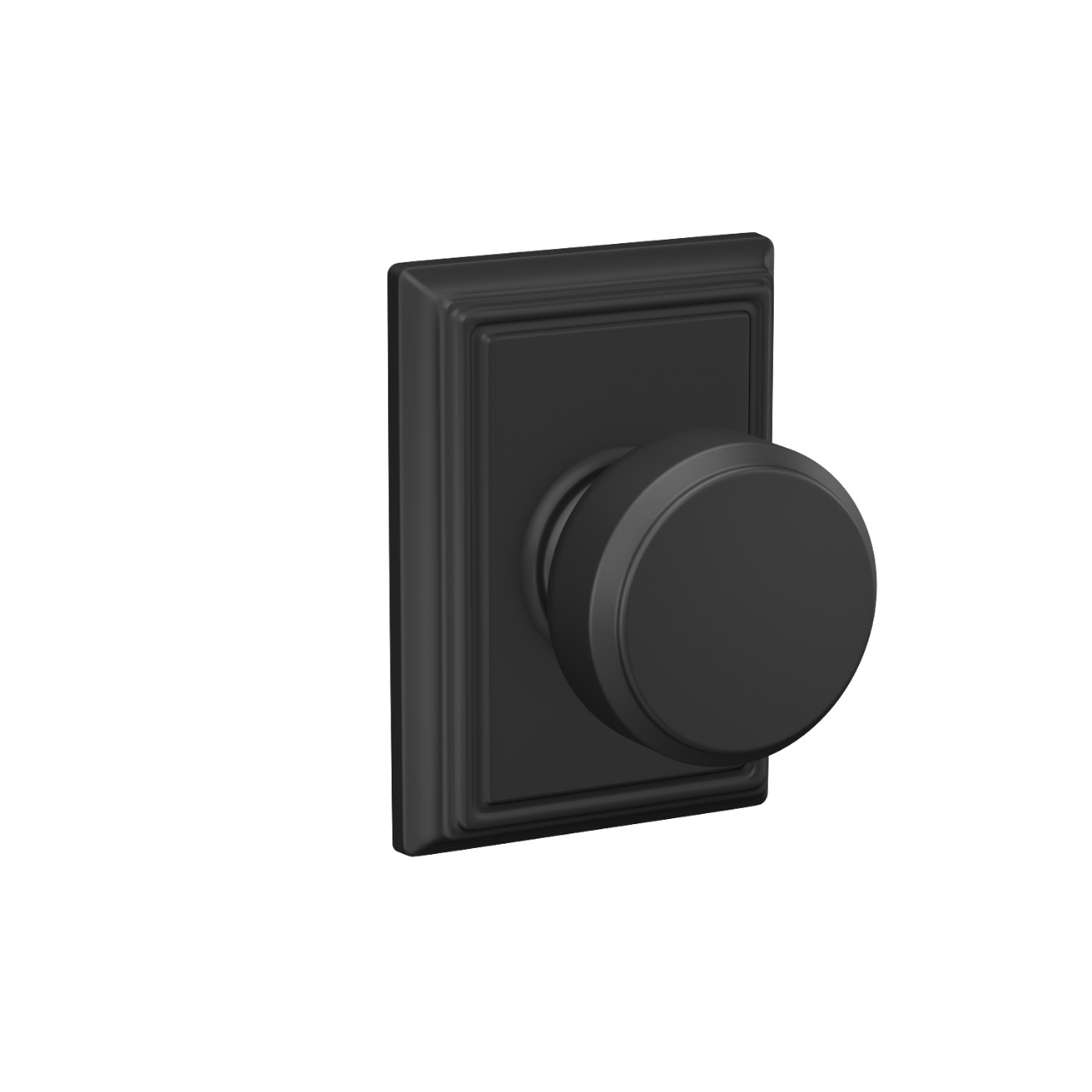 Bowery Knob Hall & Closet Lock with Addison Trim