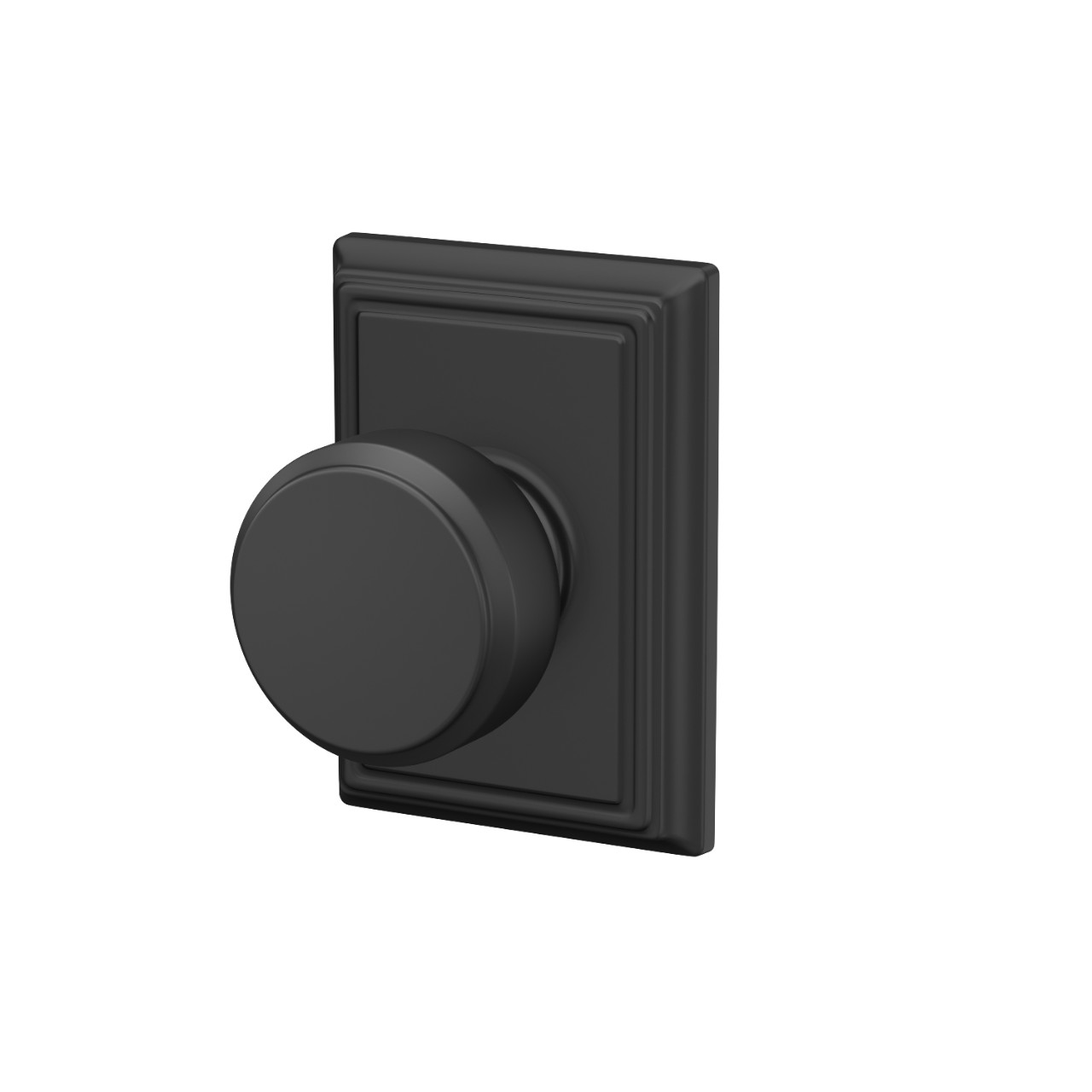 Bowery Knob Hall & Closet Lock with Addison Trim