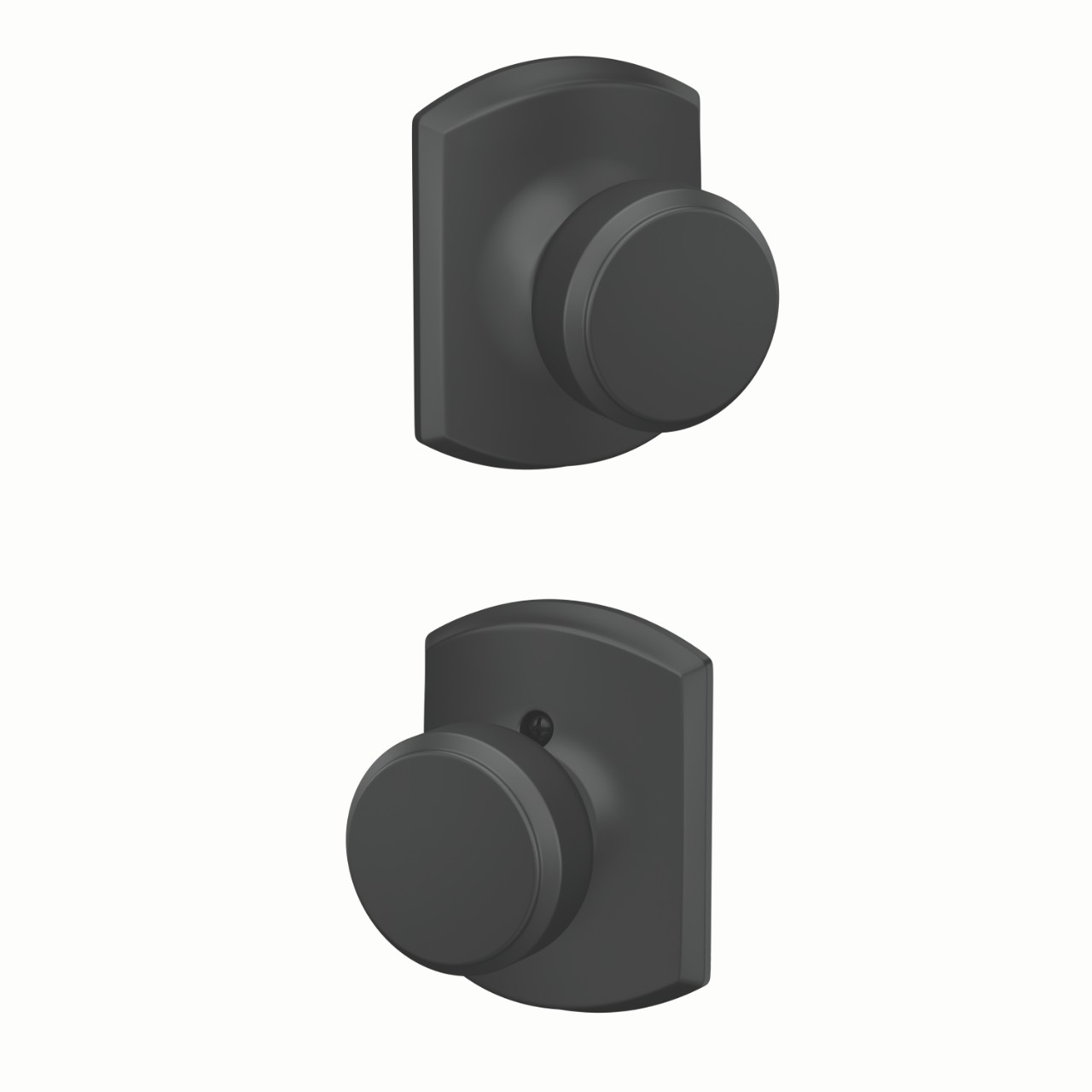 Bowery Knob Hall & Closet Lock with Greenwich Trim