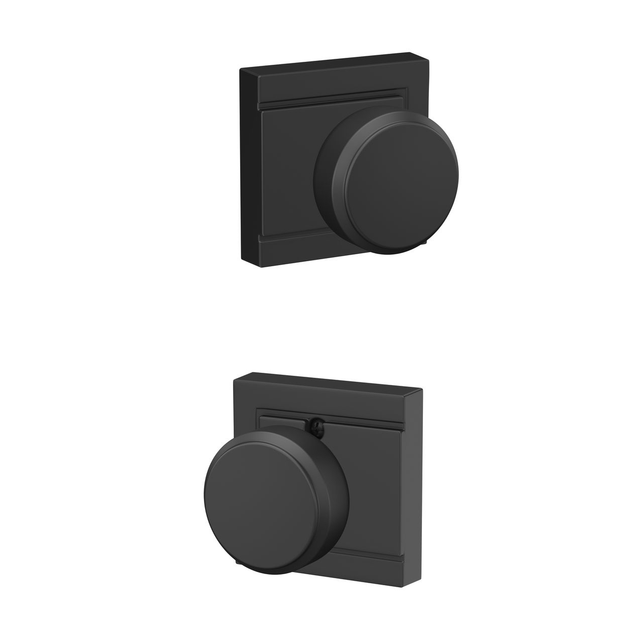Bowery Knob Hall & Closet Lock with Upland Trim