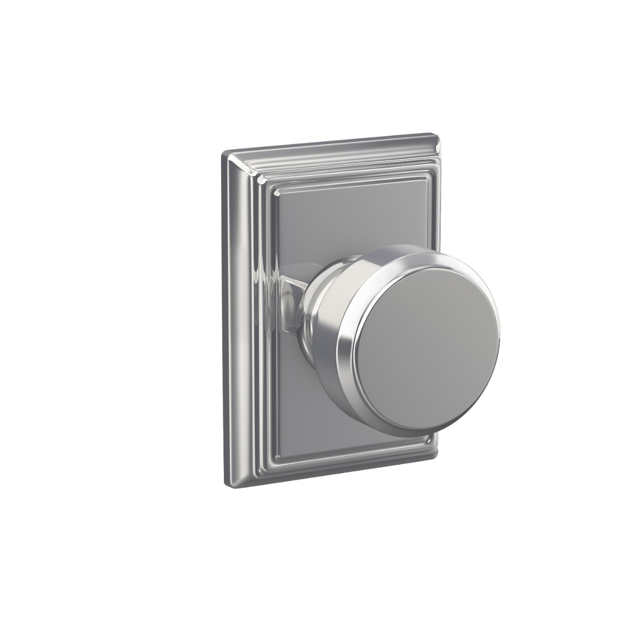 Bowery Knob Hall & Closet Lock with Addison Trim
