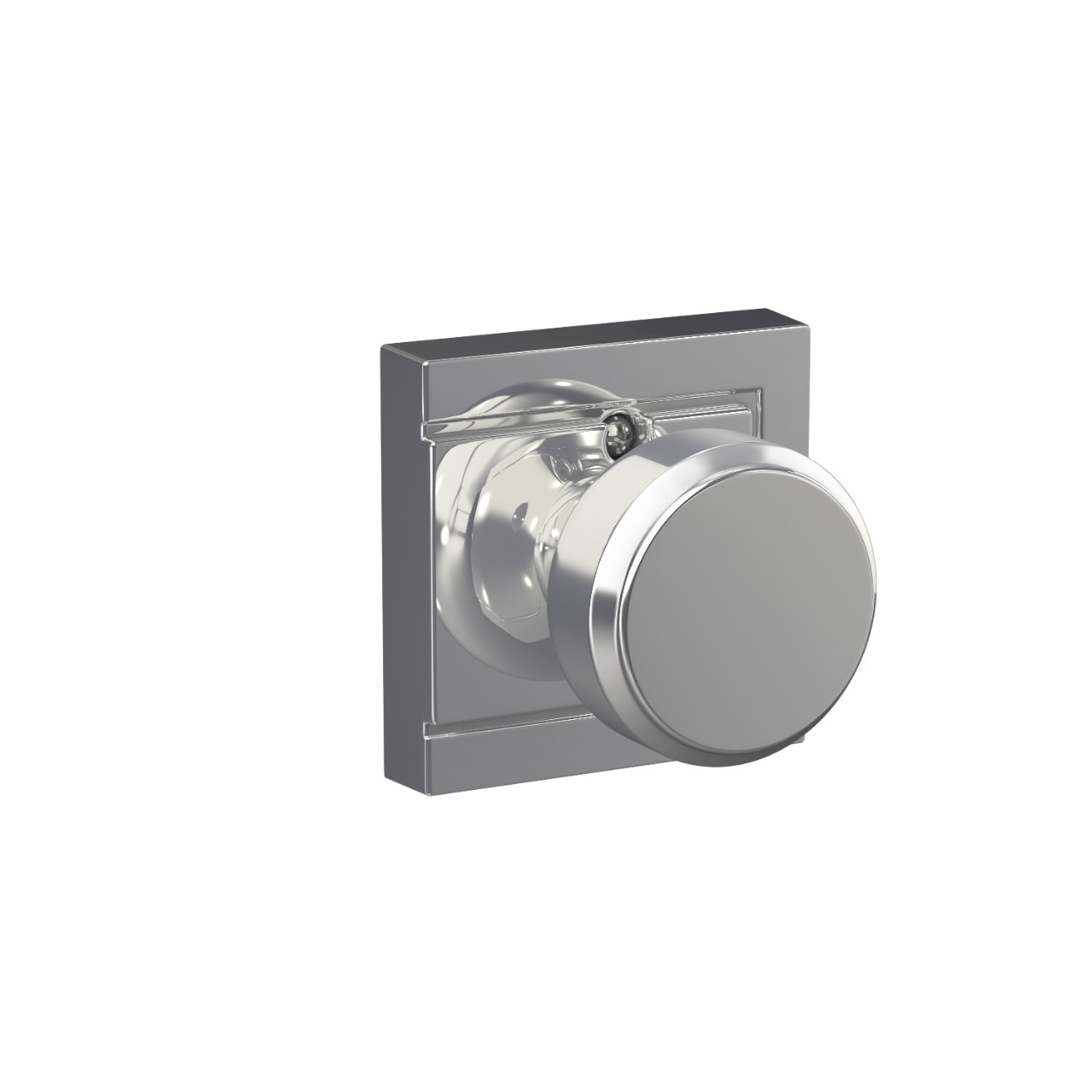 Bowery Knob Hall & Closet Lock with Upland Trim