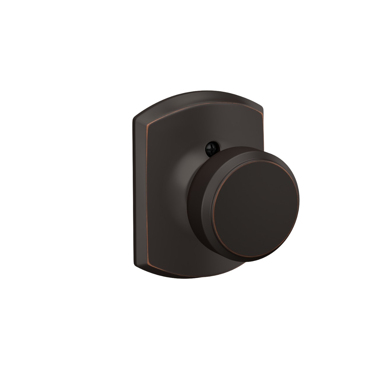 Bowery Knob Hall & Closet Lock with Greenwich Trim