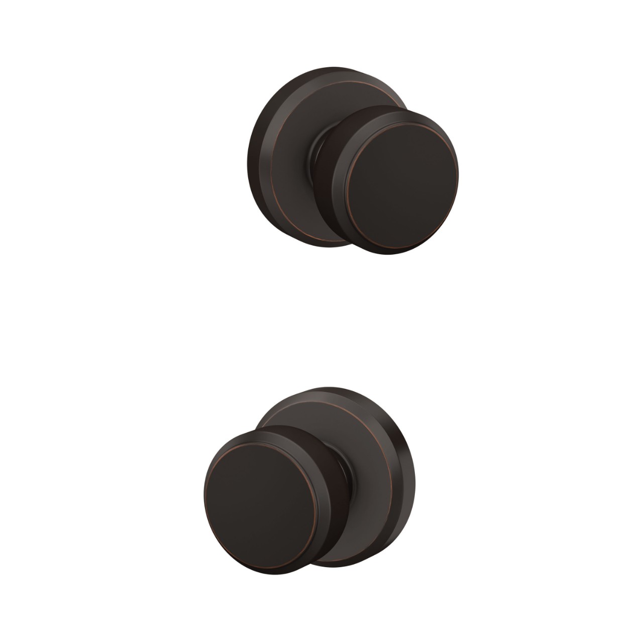 Bowery Knob Hall & Closet Lock with Greyson Trim