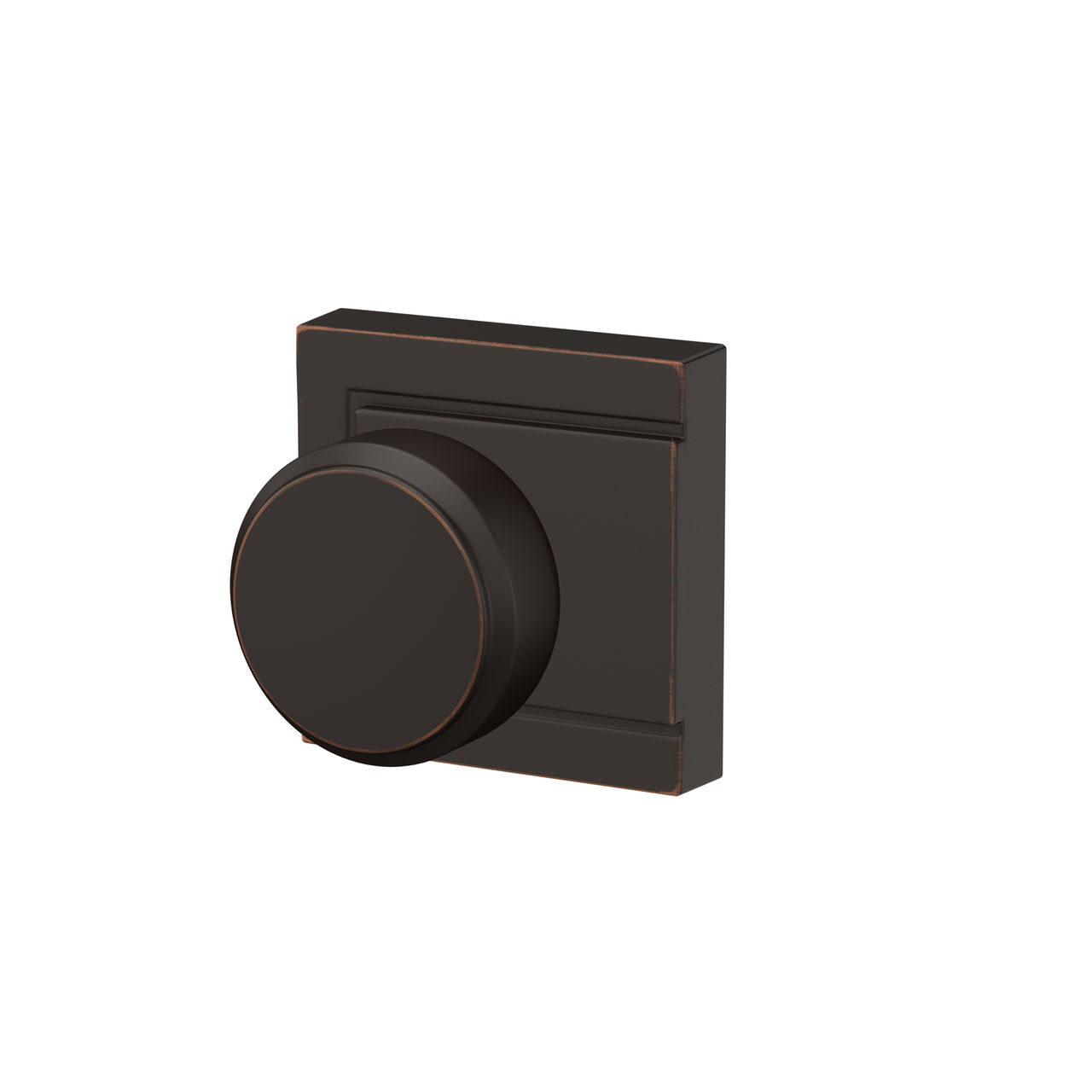 Bowery Knob Hall & Closet Lock with Upland Trim
