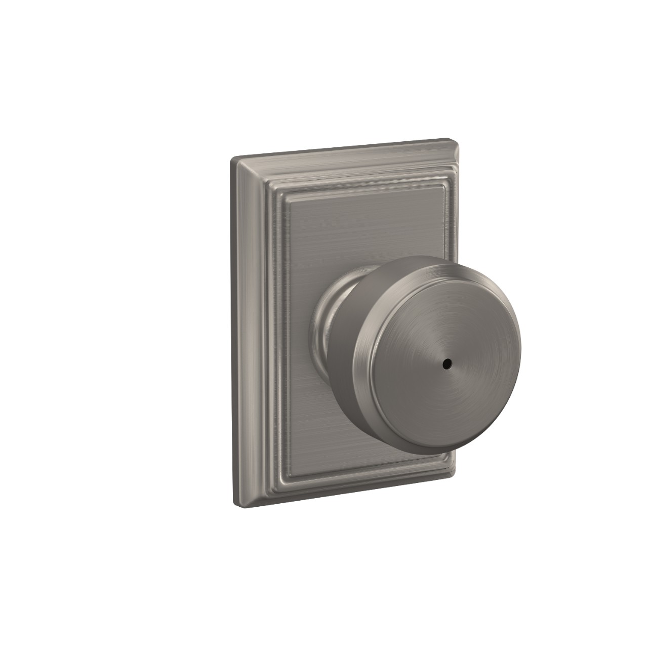 Bowery Knob Bed & Bath Lock with Addison Trim