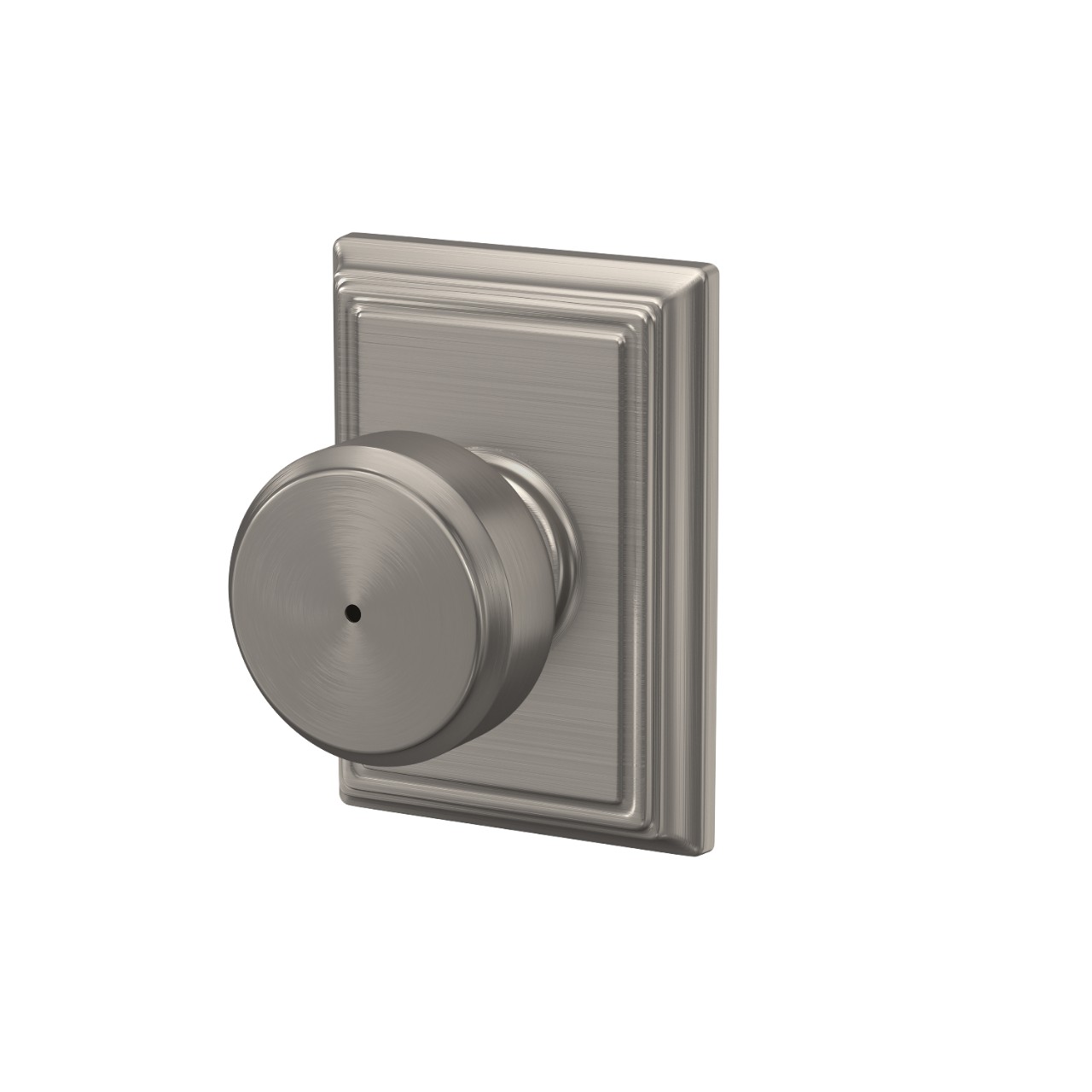 Bowery Knob Bed & Bath Lock with Addison Trim