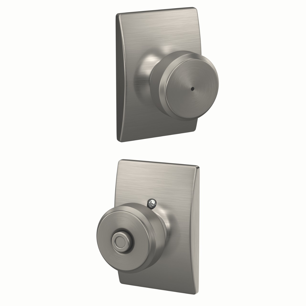 Bowery Knob Bed & Bath Lock with Century Trim
