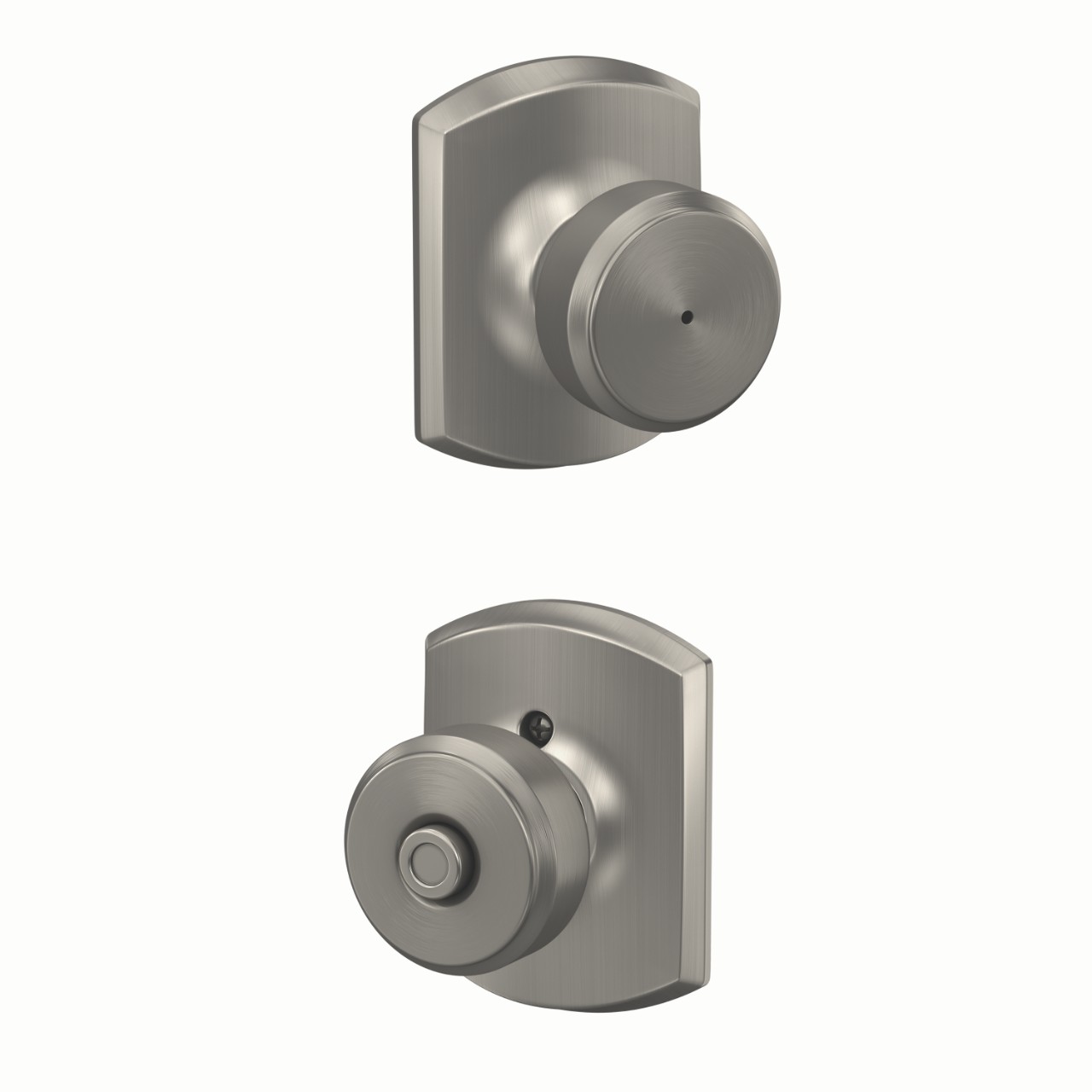 Bowery Knob Bed & Bath Lock with Greenwich Trim