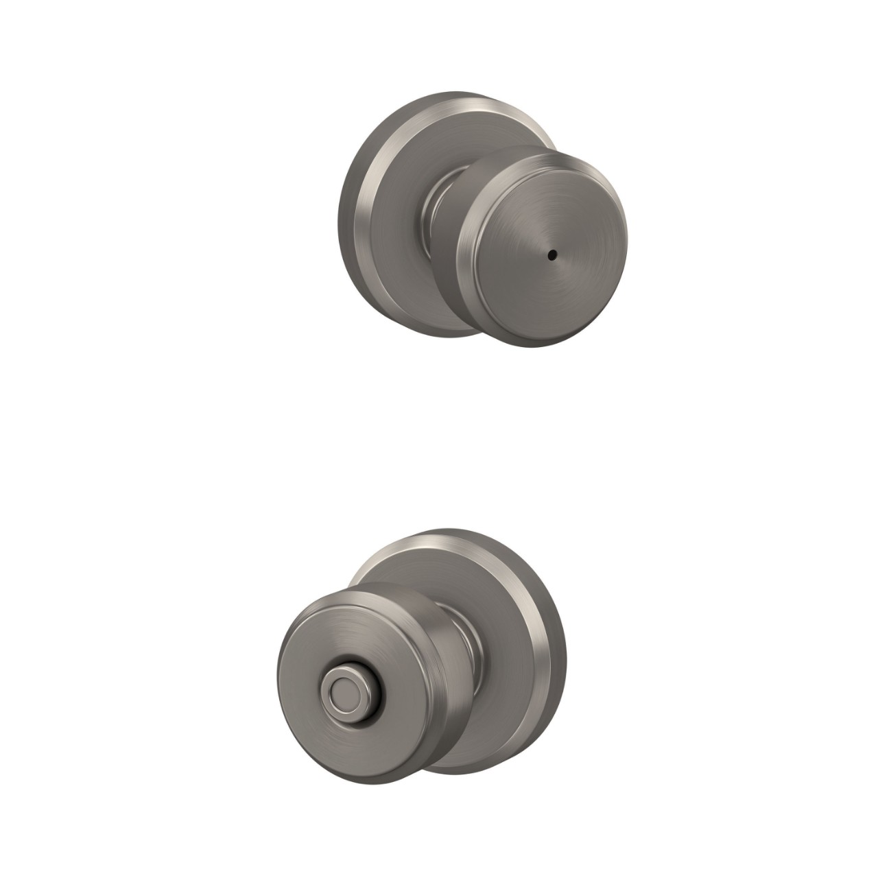 Bowery Knob Bed & Bath Lock with Greyson Trim