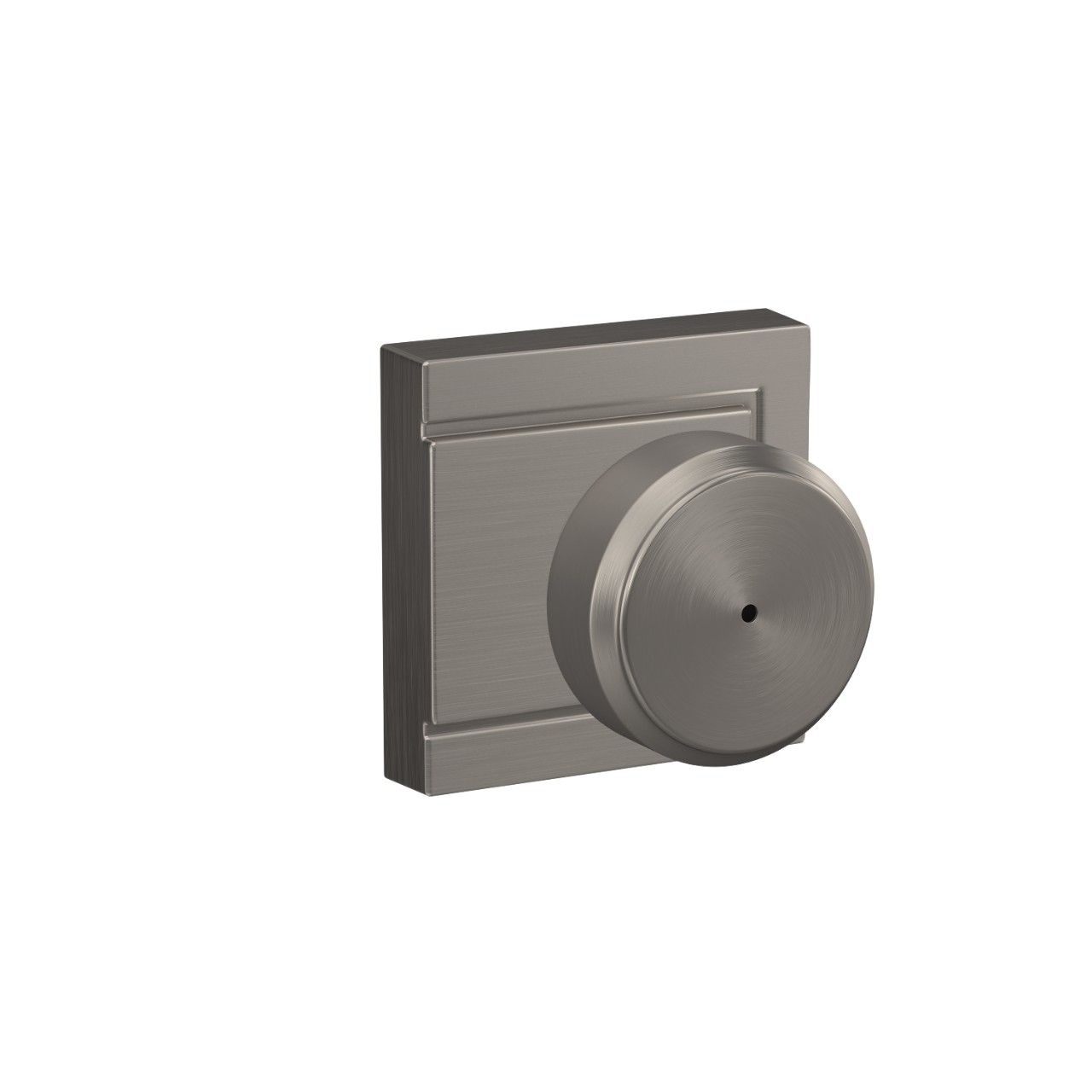 Bowery Knob Bed & Bath Lock with Upland Trim