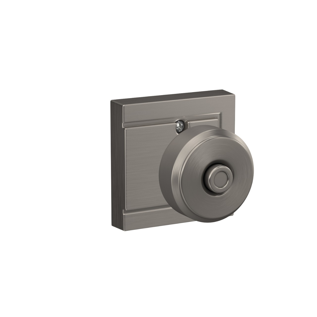 Bowery Knob Bed & Bath Lock with Upland Trim