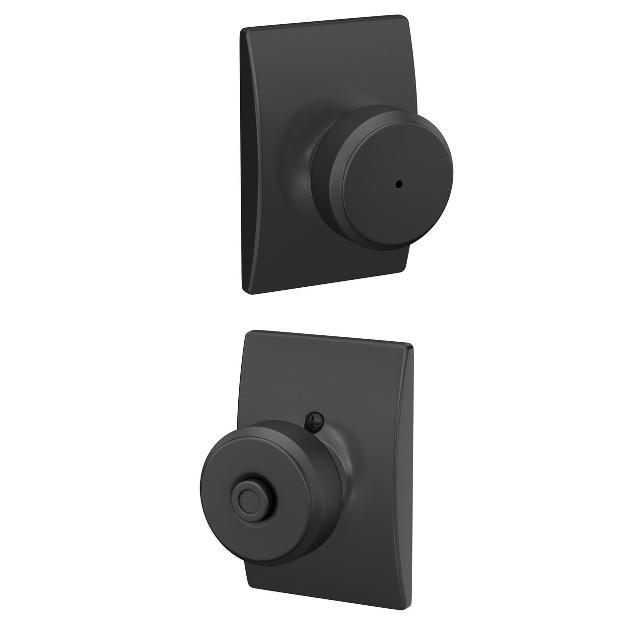 Bowery Knob Bed & Bath Lock with Century Trim