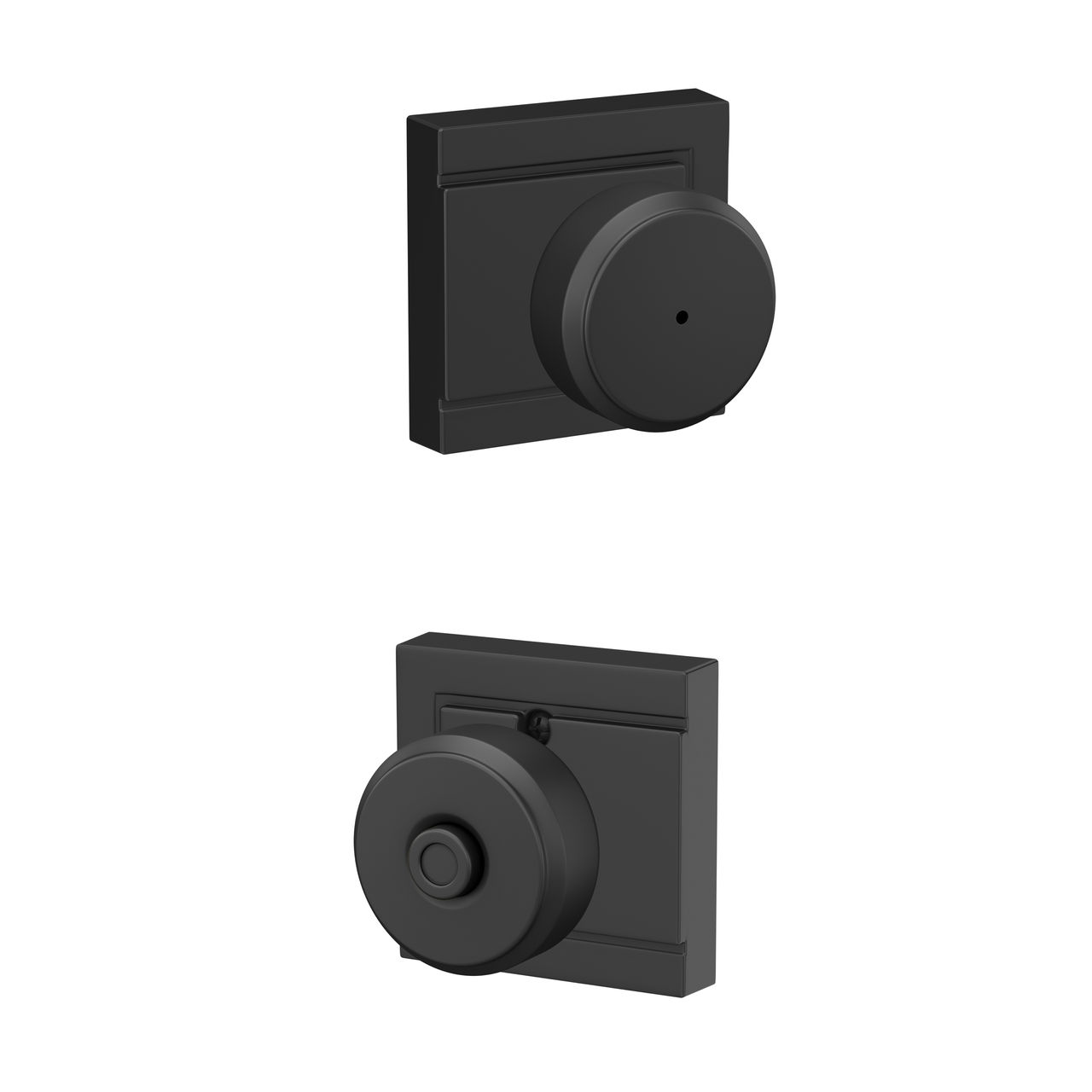 Bowery Knob Bed & Bath Lock with Upland Trim