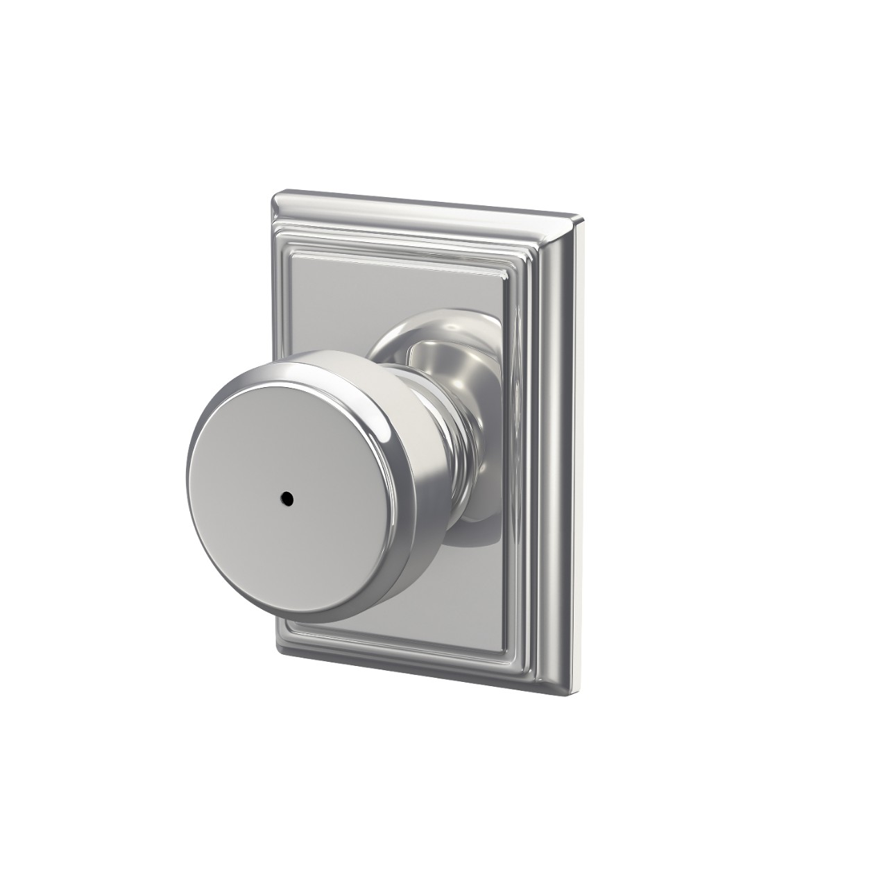 Bowery Knob Bed & Bath Lock with Addison Trim
