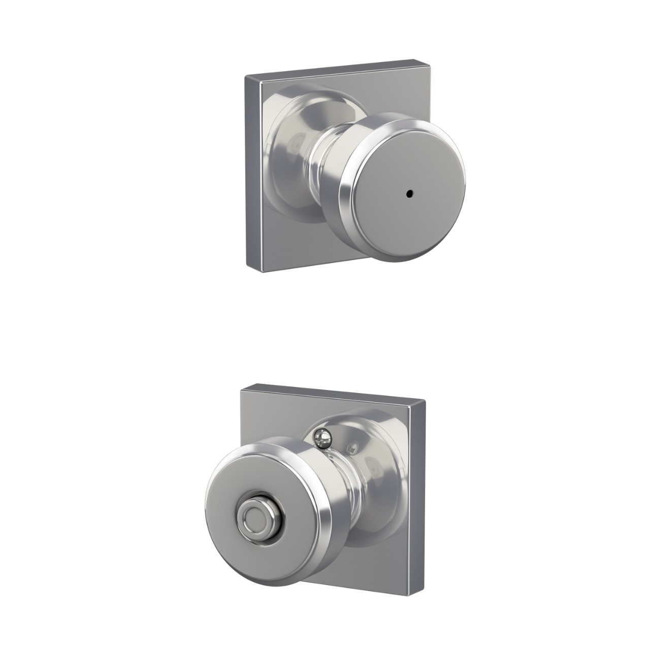 Bowery Knob Bed & Bath Lock with Collins Trim