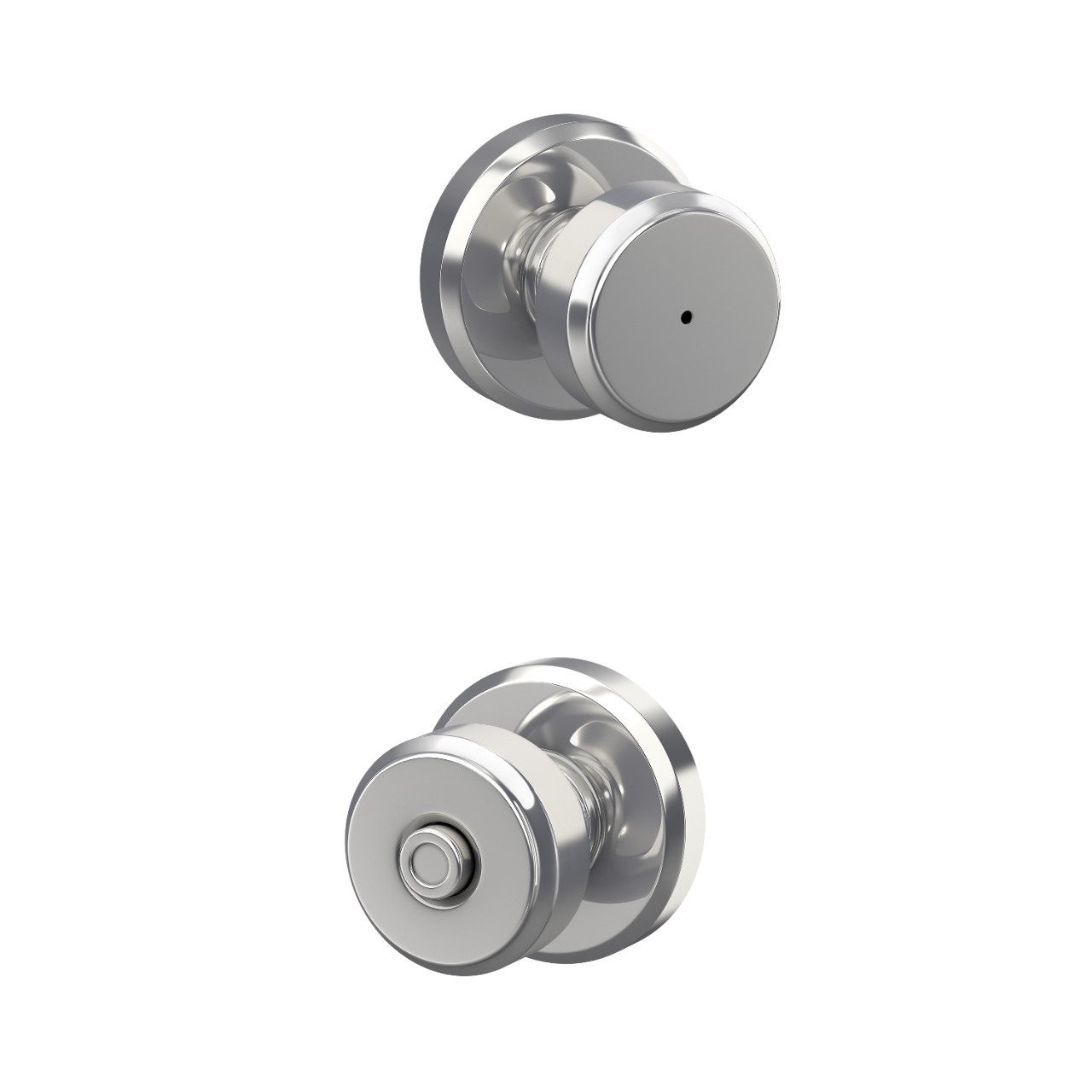 Bowery Knob Bed & Bath Lock with Greyson Trim
