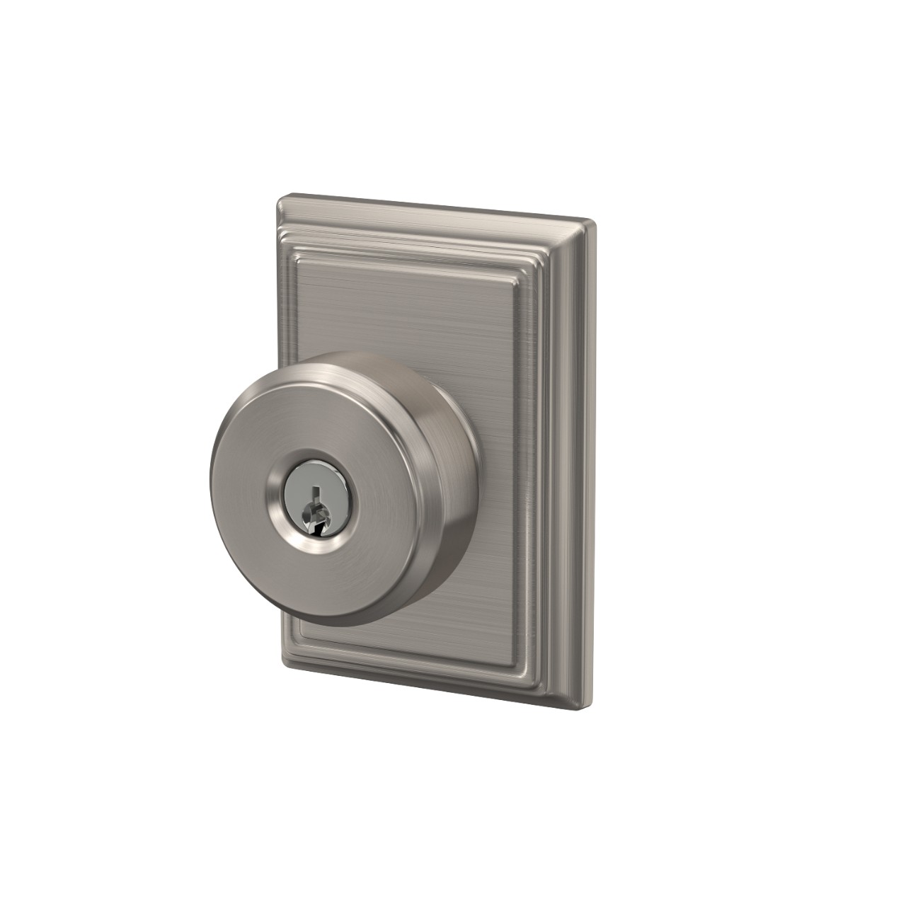 Bowery Knob Keyed Entry Lock with Addison Trim