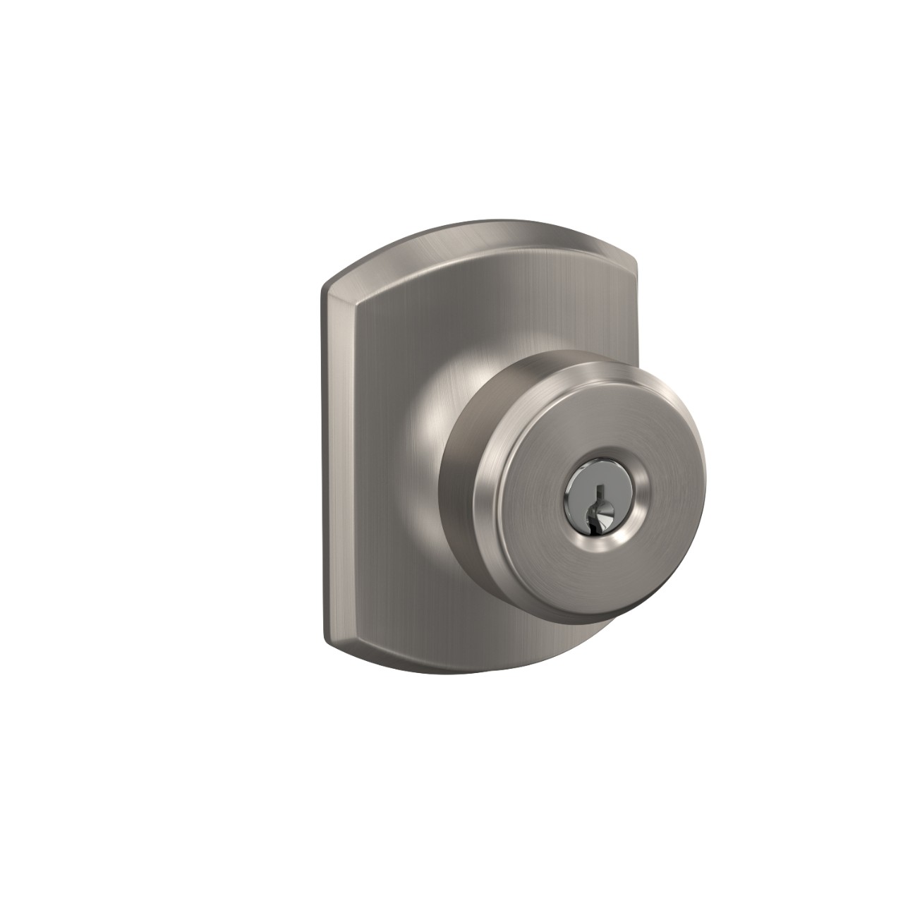 Bowery Knob Keyed Entry Lock with Greenwich Trim