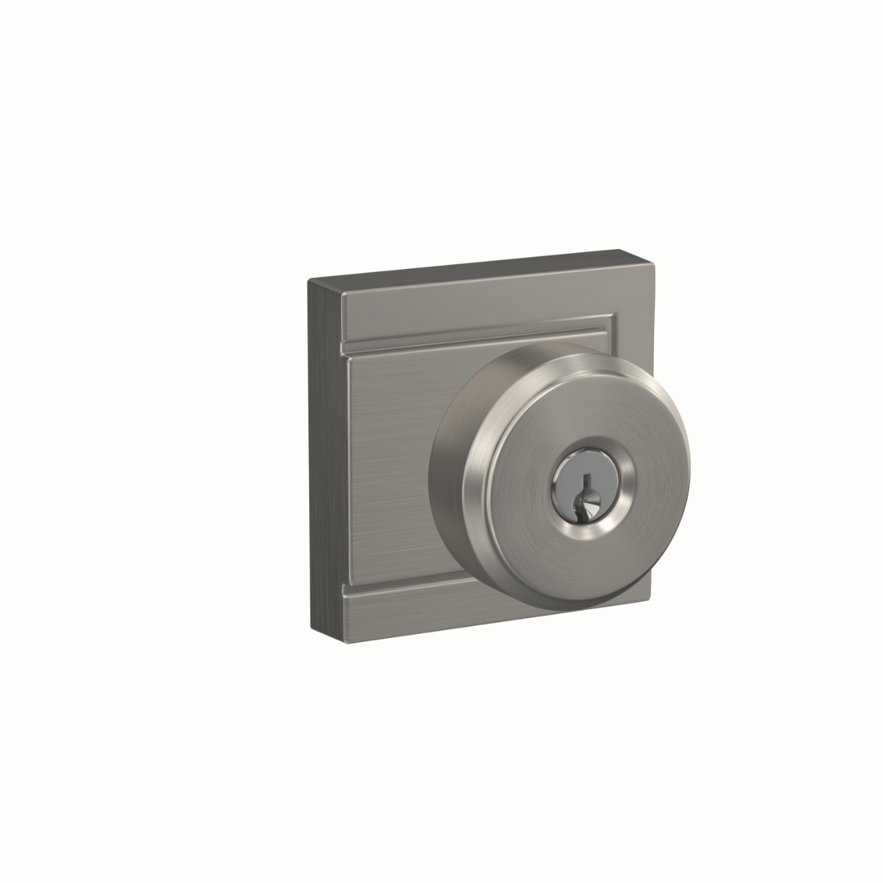 Bowery Knob Keyed Entry Lock with Upland Trim