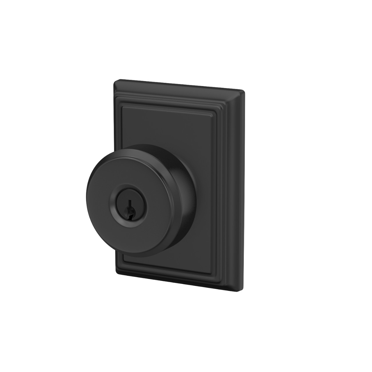 Bowery Knob Keyed Entry Lock with Addison Trim