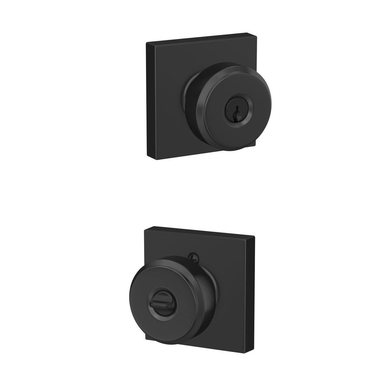 Bowery Knob Keyed Entry lock with Collins Trim