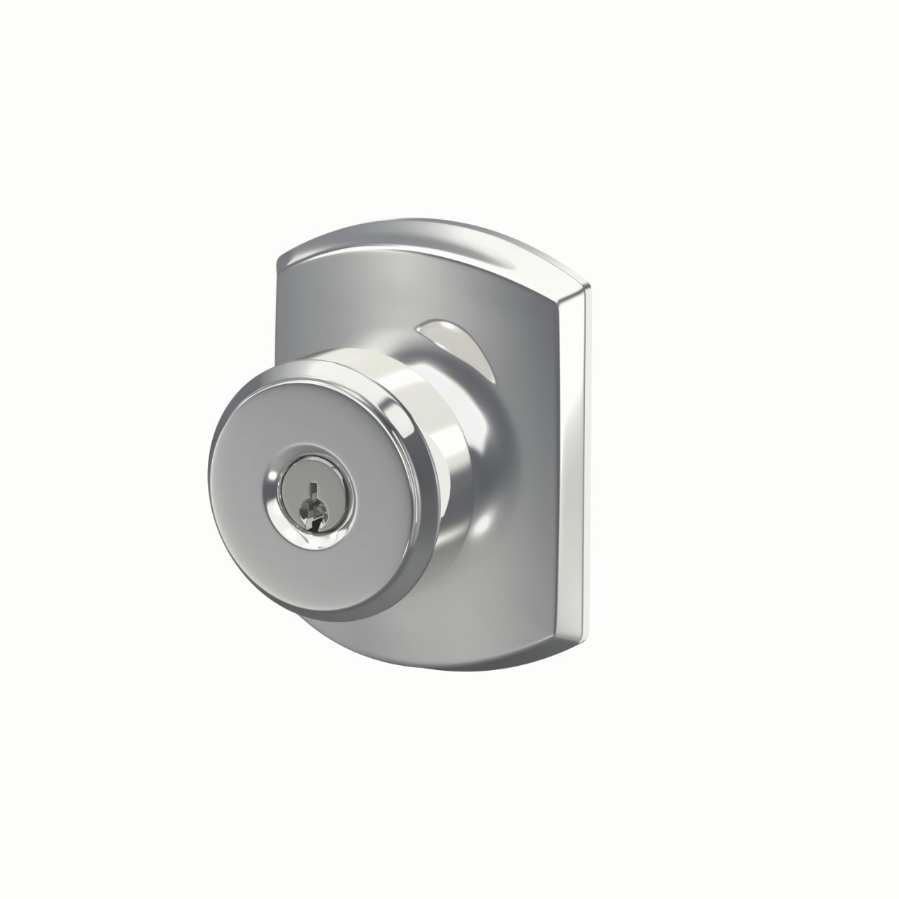 Bowery Knob Keyed Entry Lock with Greenwich Trim
