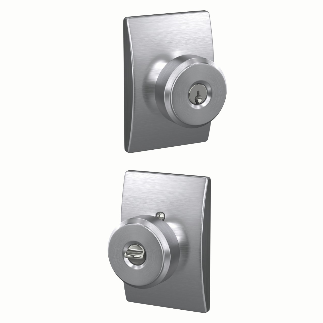 Bowery Knob Keyed Entry Lock with Century Trim