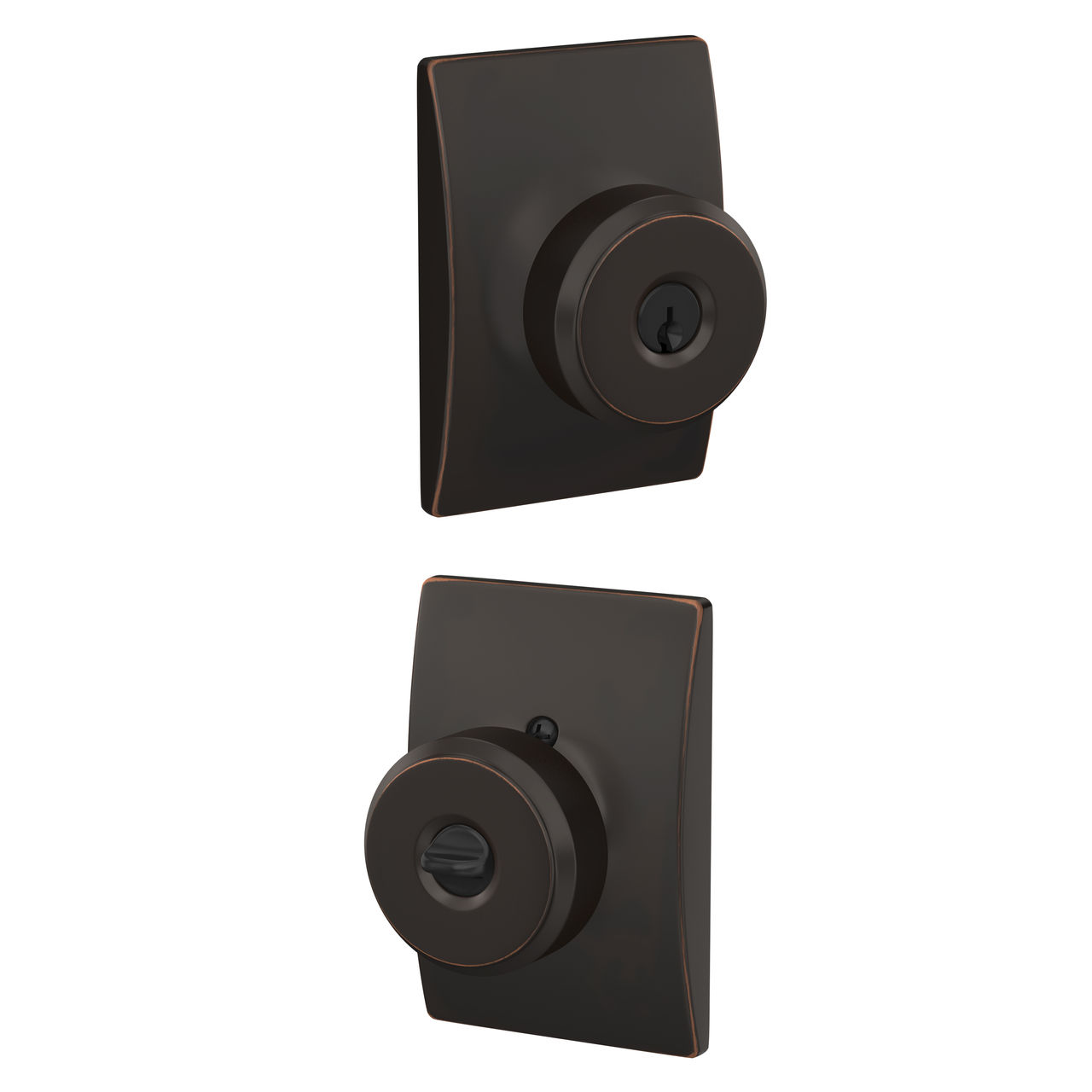 Bowery Knob Keyed Entry Lock with Century Trim