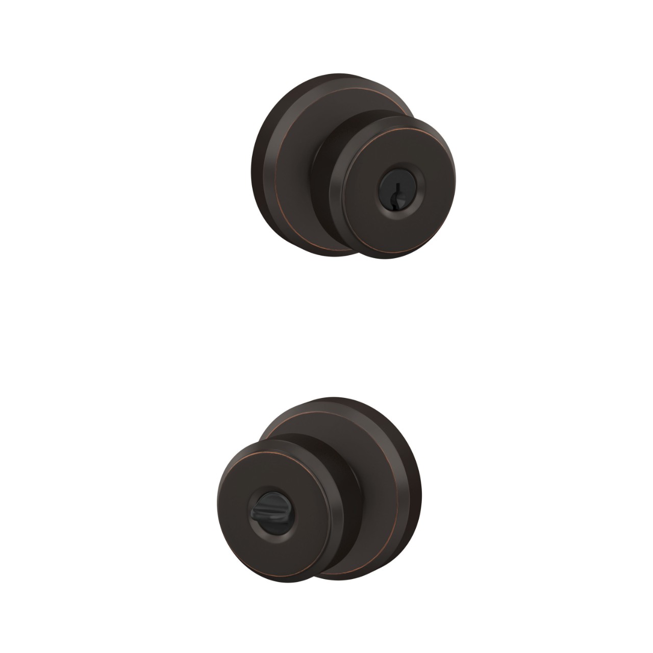 Bowery Knob Keyed Entry Lock with Greyson Trim