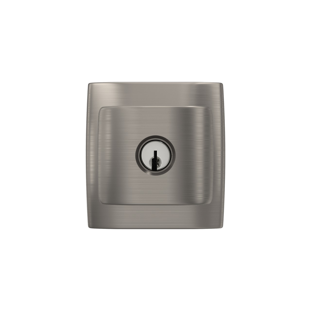 Ganton Knob with Dalton Trim Keyed Entry Lock