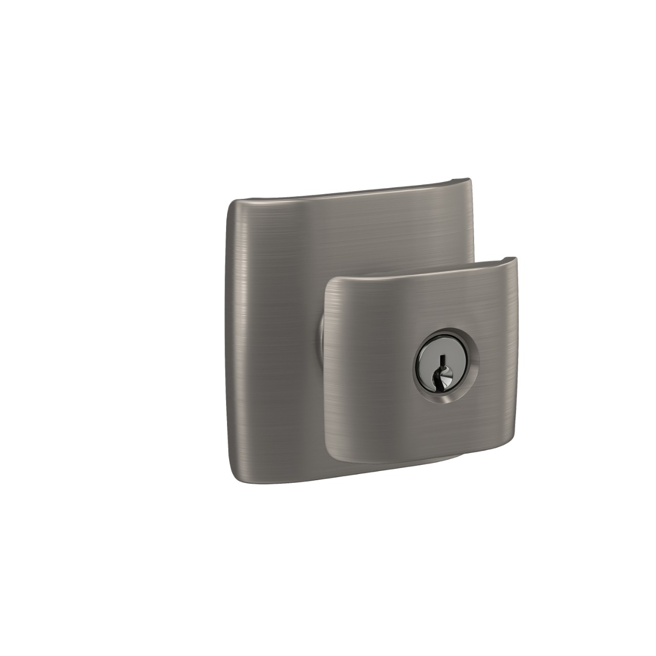 Ganton Knob with Dalton Trim Keyed Entry Lock