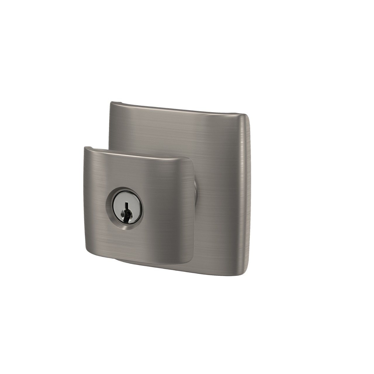 Ganton Knob with Dalton Trim Keyed Entry Lock